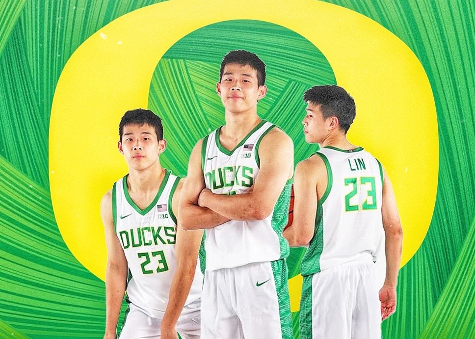 University of Oregon defeated South Dakota State University 83-69, Lin Wei scored 2 points on 1 of 5