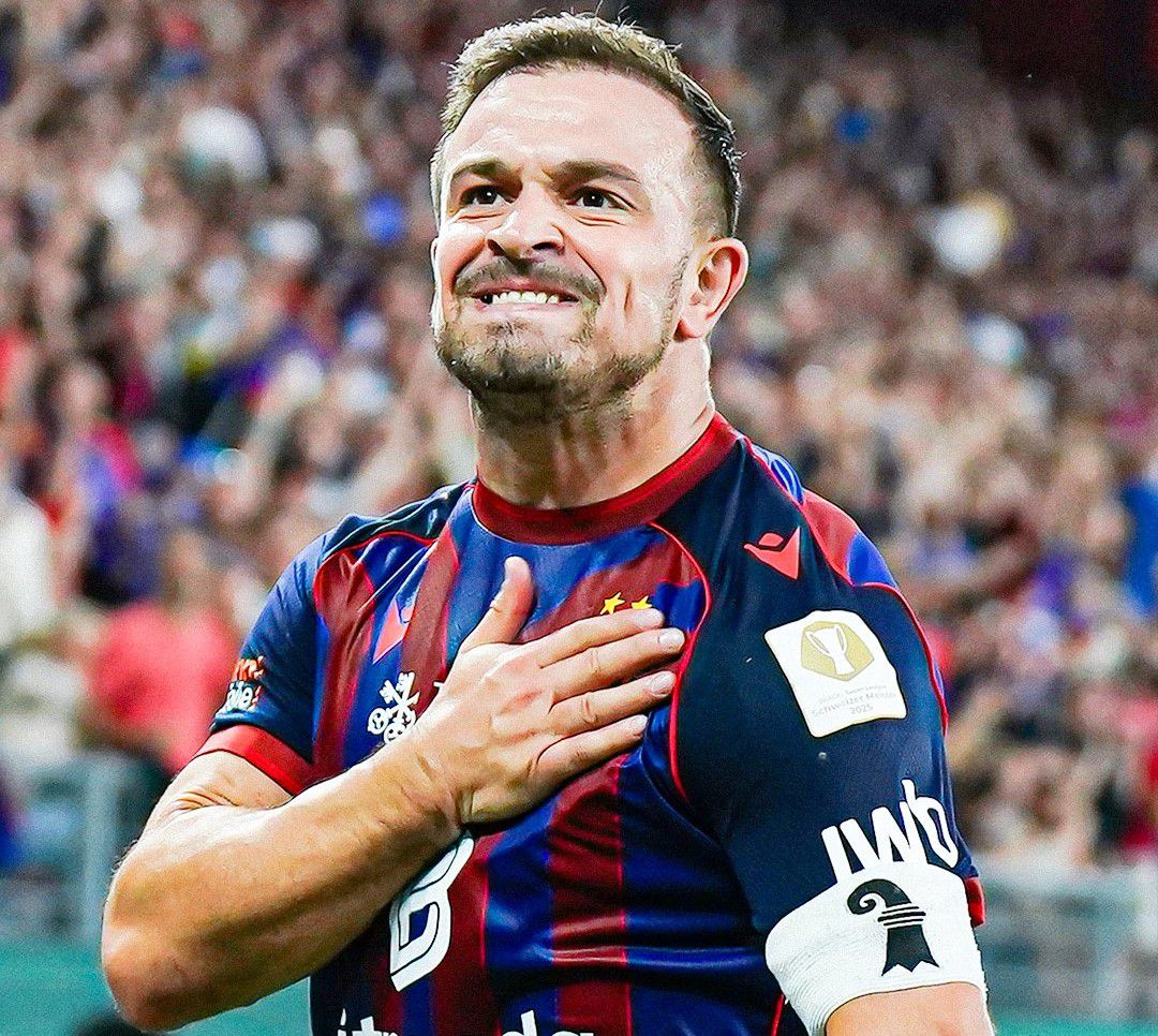 Scored twice in the Europa League! Shaqiri has contributed 61 goals in 58 games since returning to his parent club Basel