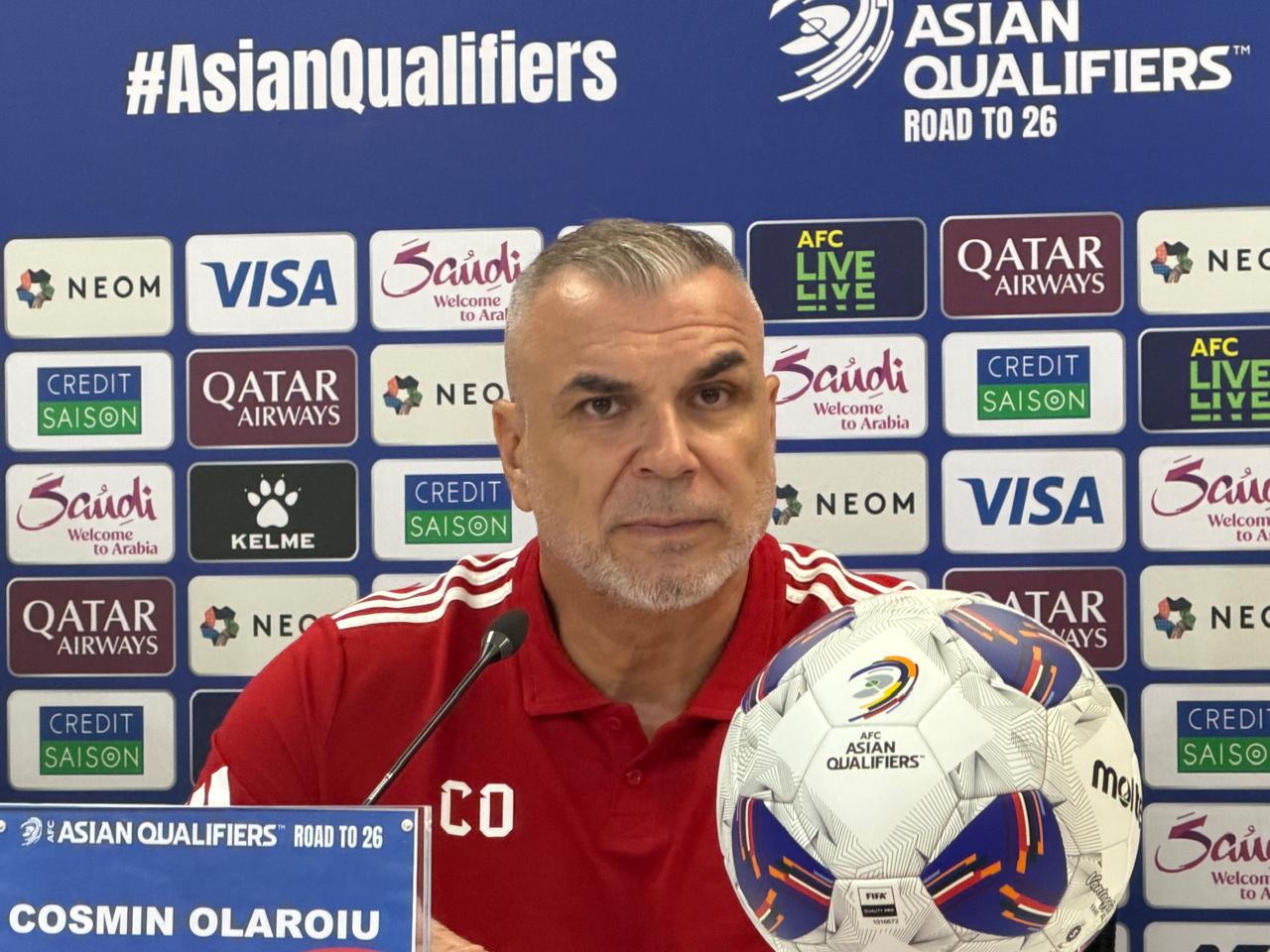 Olaroiu: The regret of not qualifying directly for the World Cup gives us the motivation to beat Iraq
